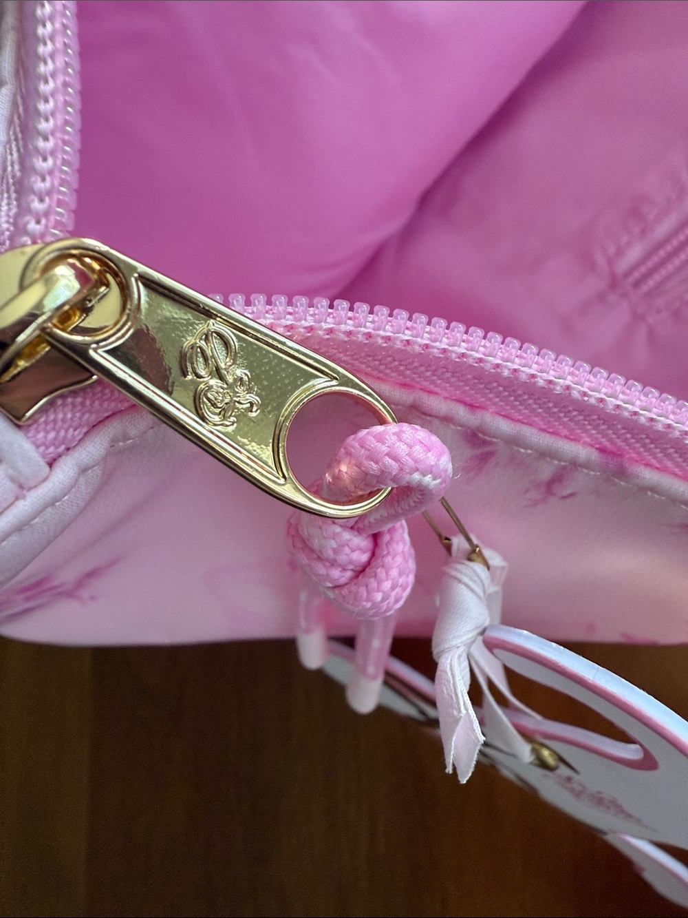 NWT PINK x LoveShackFancy Tote Bag in Beaux Icons - Picture 7 of 10